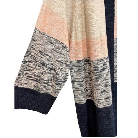 Torrid Striped 3/4 Sleeve Open Long Cardigan  Size 3 - Picture 5 of 12